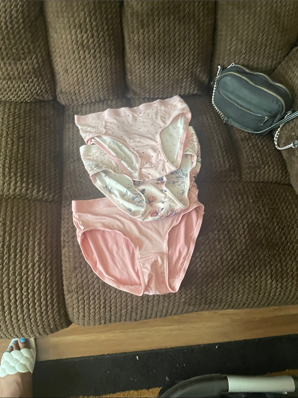 Nanette Lepore Light Pink & Blush Cotton Briefs Trio